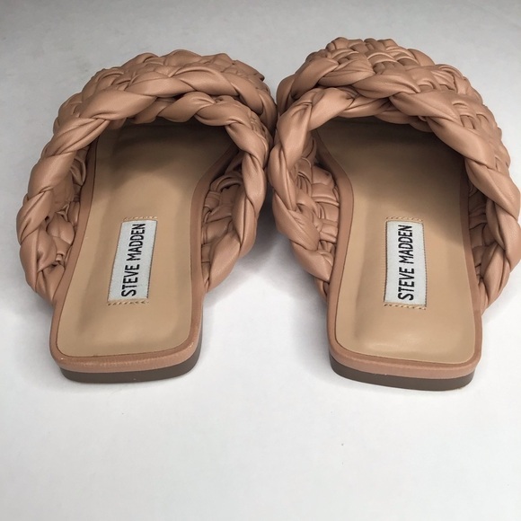 STEVE MADDEN Marina Slide Sandal in Light Brown. - Picture 10 of 16